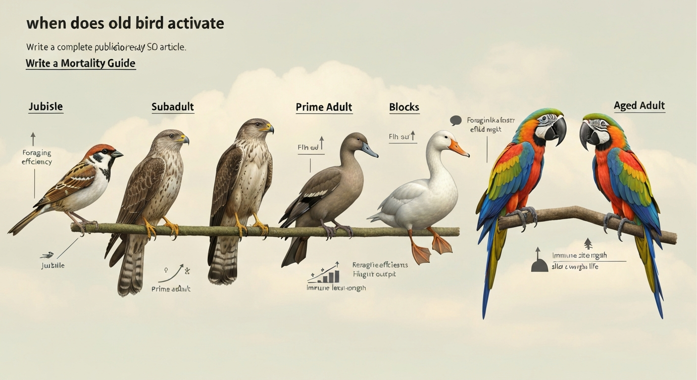 When Does Old Bird Activate: Aging, Immunity, and Collision Risk