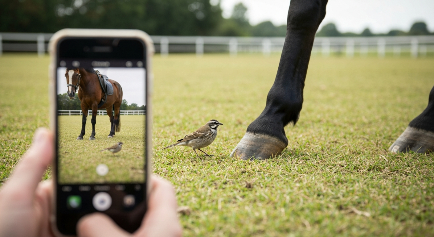 Horse Steps on Bird Shot on iPhone: Survivability and Evidence
